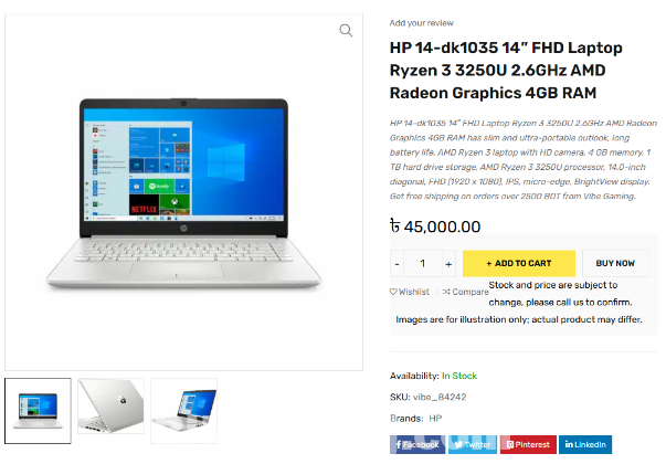 HP Laptop 14-dk1xxx . AMD Ryzen 3 3250U with Radeon Graphics